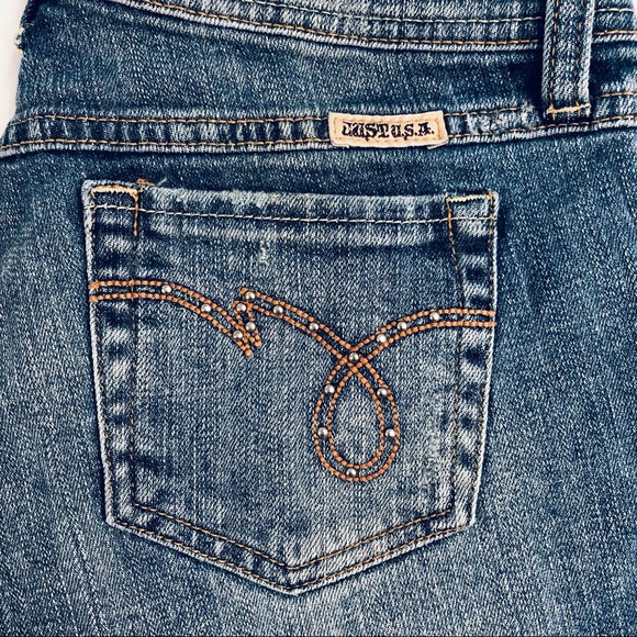 Just USA, ✨Y2K✨ Boot Cut Jeans, Size 7 - Picture 9 of 16